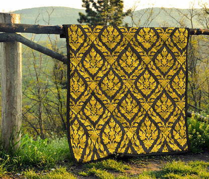 Ethnic Thai Pattern Print Quilt