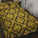 Ethnic Thai Pattern Print Quilt Bed Set