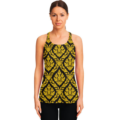 Ethnic Thai Pattern Print Women's Racerback Tank Top