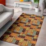 Ethnic Tiki Pattern Print Area Rug