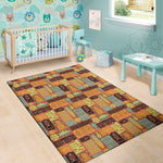 Ethnic Tiki Pattern Print Area Rug