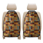 Ethnic Tiki Pattern Print Car Seat Organizers