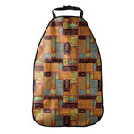 Ethnic Tiki Pattern Print Car Seat Organizers