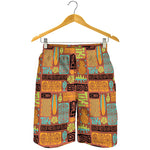 Ethnic Tiki Pattern Print Men's Shorts