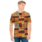 Ethnic Tiki Pattern Print Men's T-Shirt