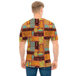 Ethnic Tiki Pattern Print Men's T-Shirt