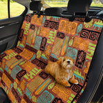 Ethnic Tiki Pattern Print Pet Car Back Seat Cover