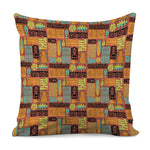 Ethnic Tiki Pattern Print Pillow Cover