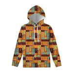 Ethnic Tiki Pattern Print Pullover Hoodie