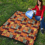 Ethnic Tiki Pattern Print Quilt