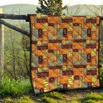 Ethnic Tiki Pattern Print Quilt
