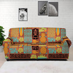 Ethnic Tiki Pattern Print Sofa Cover