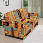 Ethnic Tiki Pattern Print Sofa Cover