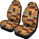 Ethnic Tiki Pattern Print Universal Fit Car Seat Covers