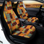 Ethnic Tiki Pattern Print Universal Fit Car Seat Covers