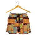Ethnic Tiki Pattern Print Women's Shorts