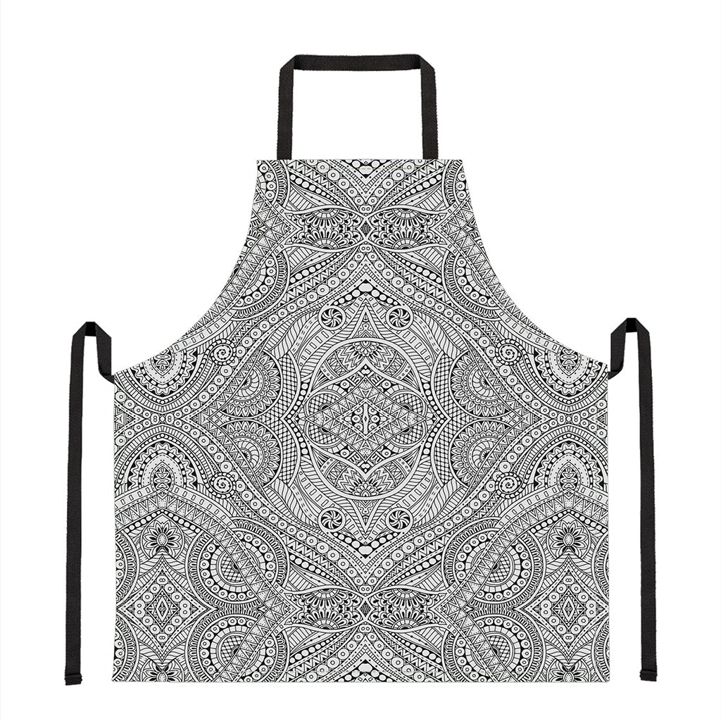 Ethnic Zentangle Pattern Print Apron