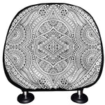 Ethnic Zentangle Pattern Print Car Headrest Covers