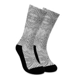 Ethnic Zentangle Pattern Print Crew Socks