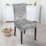 Ethnic Zentangle Pattern Print Dining Chair Slipcover