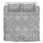Ethnic Zentangle Pattern Print Duvet Cover Bedding Set