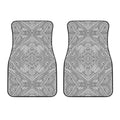 Ethnic Zentangle Pattern Print Front Car Floor Mats