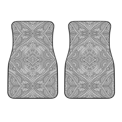 Ethnic Zentangle Pattern Print Front Car Floor Mats