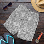 Ethnic Zentangle Pattern Print Men's Shorts