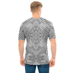 Ethnic Zentangle Pattern Print Men's T-Shirt