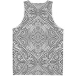 Ethnic Zentangle Pattern Print Men's Tank Top