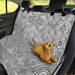 Ethnic Zentangle Pattern Print Pet Car Back Seat Cover