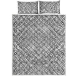 Ethnic Zentangle Pattern Print Quilt Bed Set