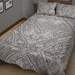 Ethnic Zentangle Pattern Print Quilt Bed Set