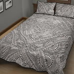 Ethnic Zentangle Pattern Print Quilt Bed Set