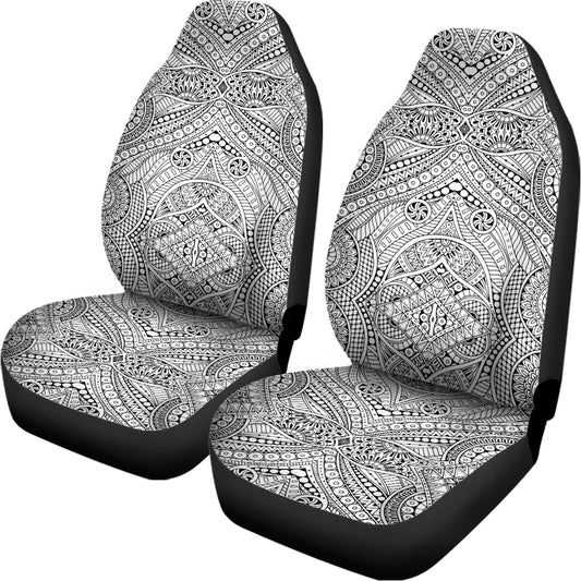 Ethnic Zentangle Pattern Print Universal Fit Car Seat Covers