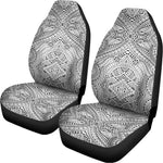Ethnic Zentangle Pattern Print Universal Fit Car Seat Covers
