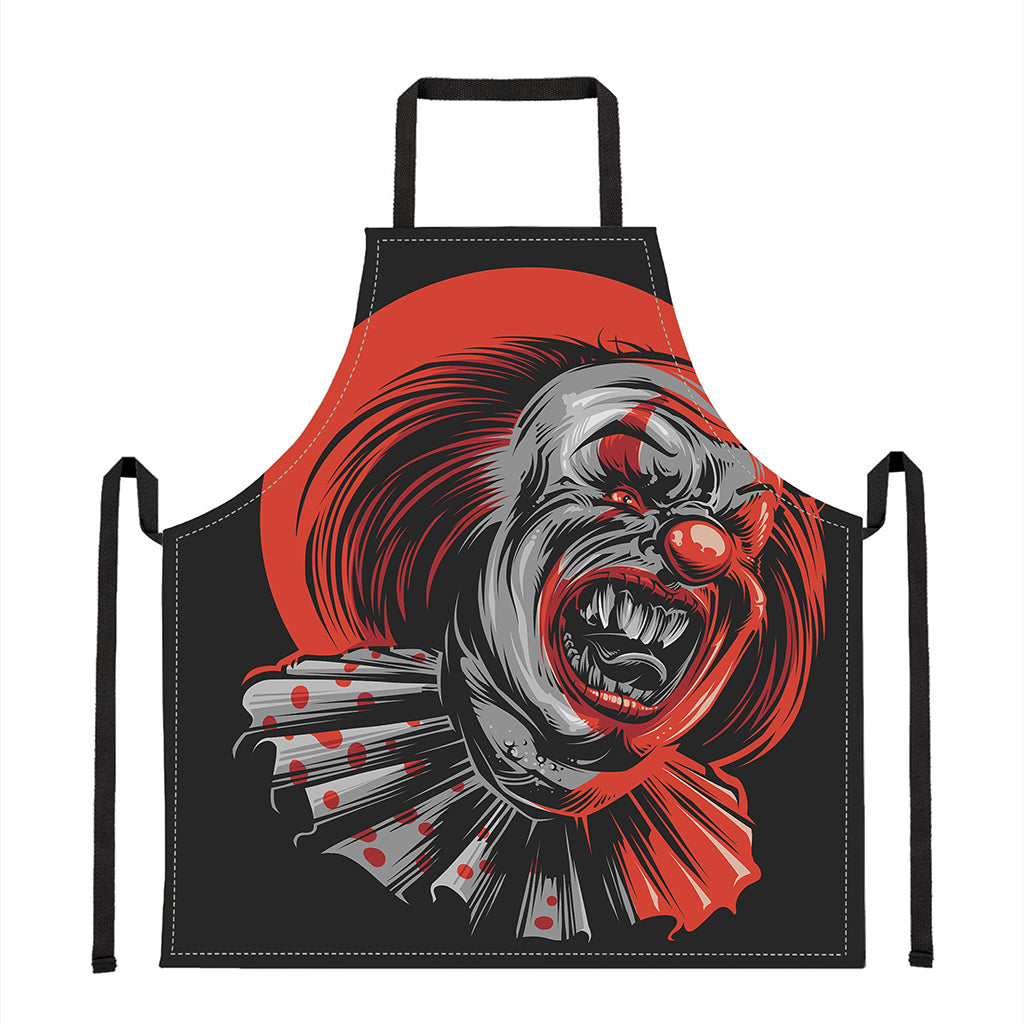 Evil Clown Print Apron