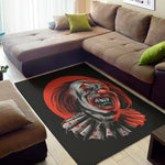 Evil Clown Print Area Rug
