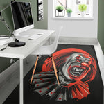 Evil Clown Print Area Rug