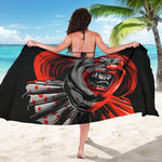 Evil Clown Print Beach Sarong Wrap