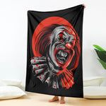 Evil Clown Print Blanket