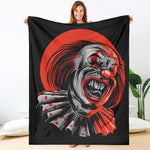 Evil Clown Print Blanket