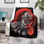Evil Clown Print Blanket