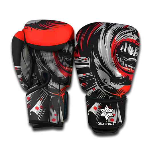 Evil Clown Print Boxing Gloves
