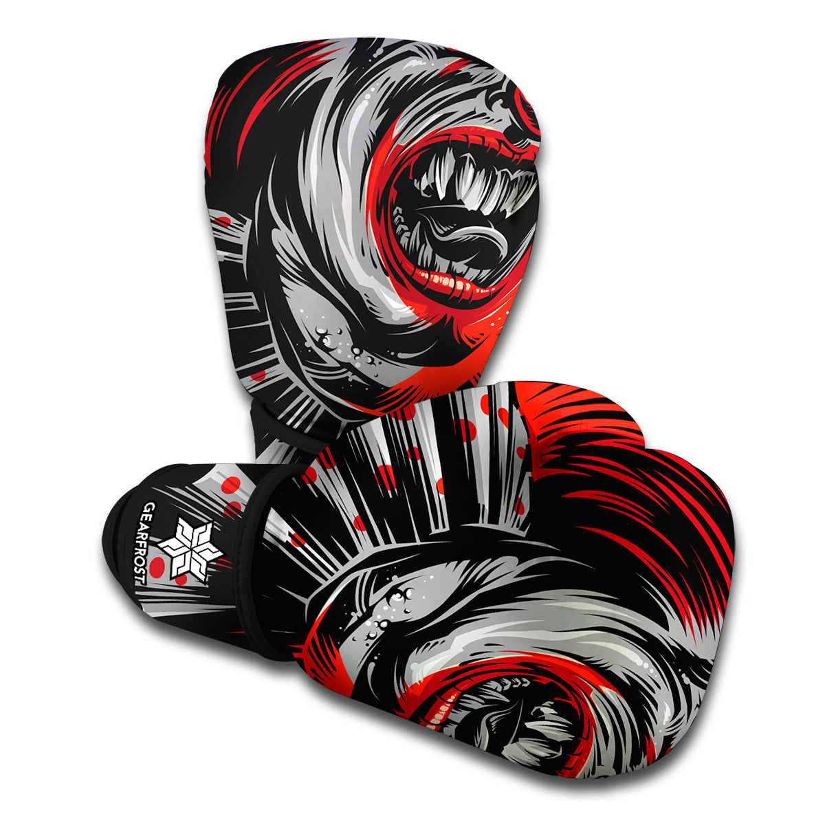 Evil Clown Print Boxing Gloves