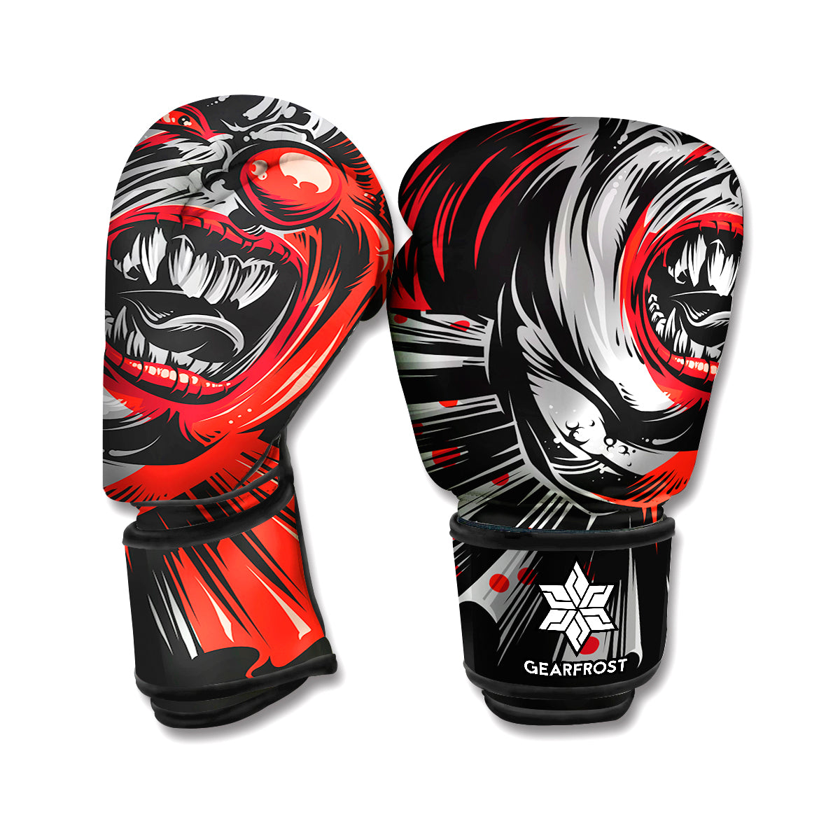 Evil Clown Print Boxing Gloves