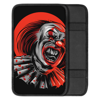 Evil Clown Print Car Center Console Cover