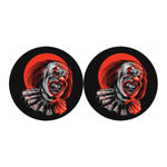 Evil Clown Print Car Coasters