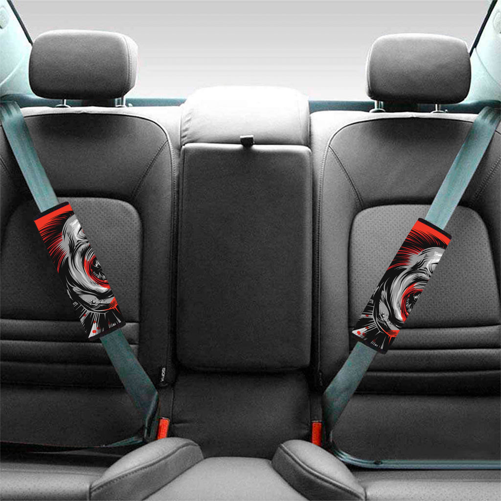Evil Clown Print Car Seat Belt Covers