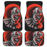 Evil Clown Print Front and Back Car Floor Mats